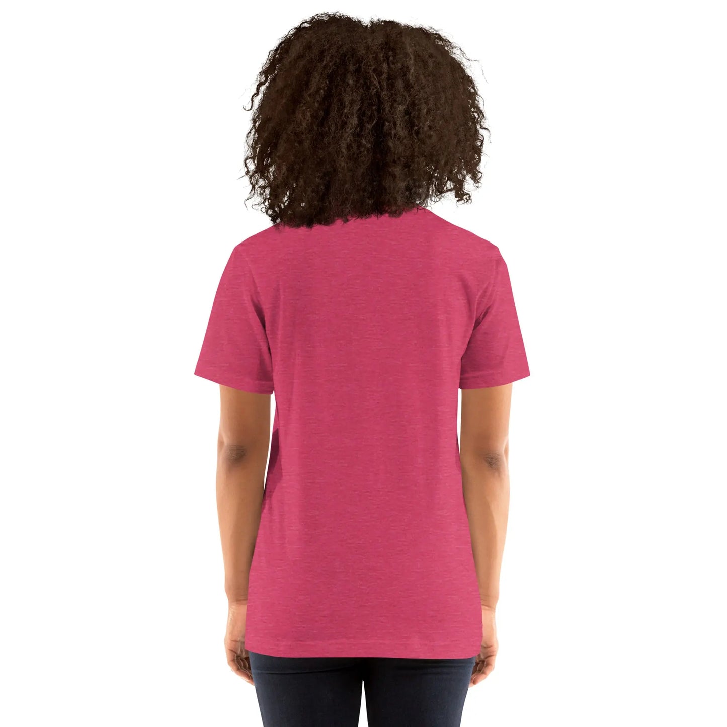Unisex Staple T-Shirt (cat and woman meditating)