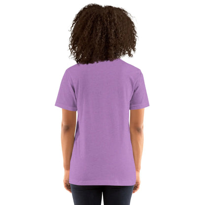 Unisex Staple T-Shirt (cat and woman meditating)