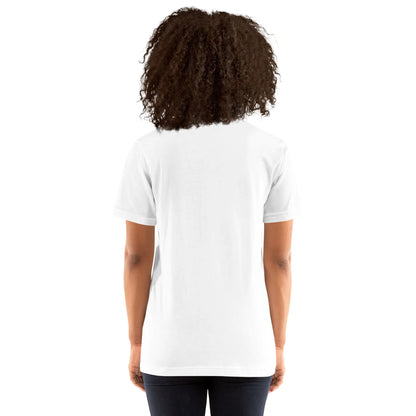Unisex Staple T-Shirt (cat and woman meditating)