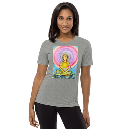 Unisex Tri-Blend T-shirt (the opening of the heart chakra)
