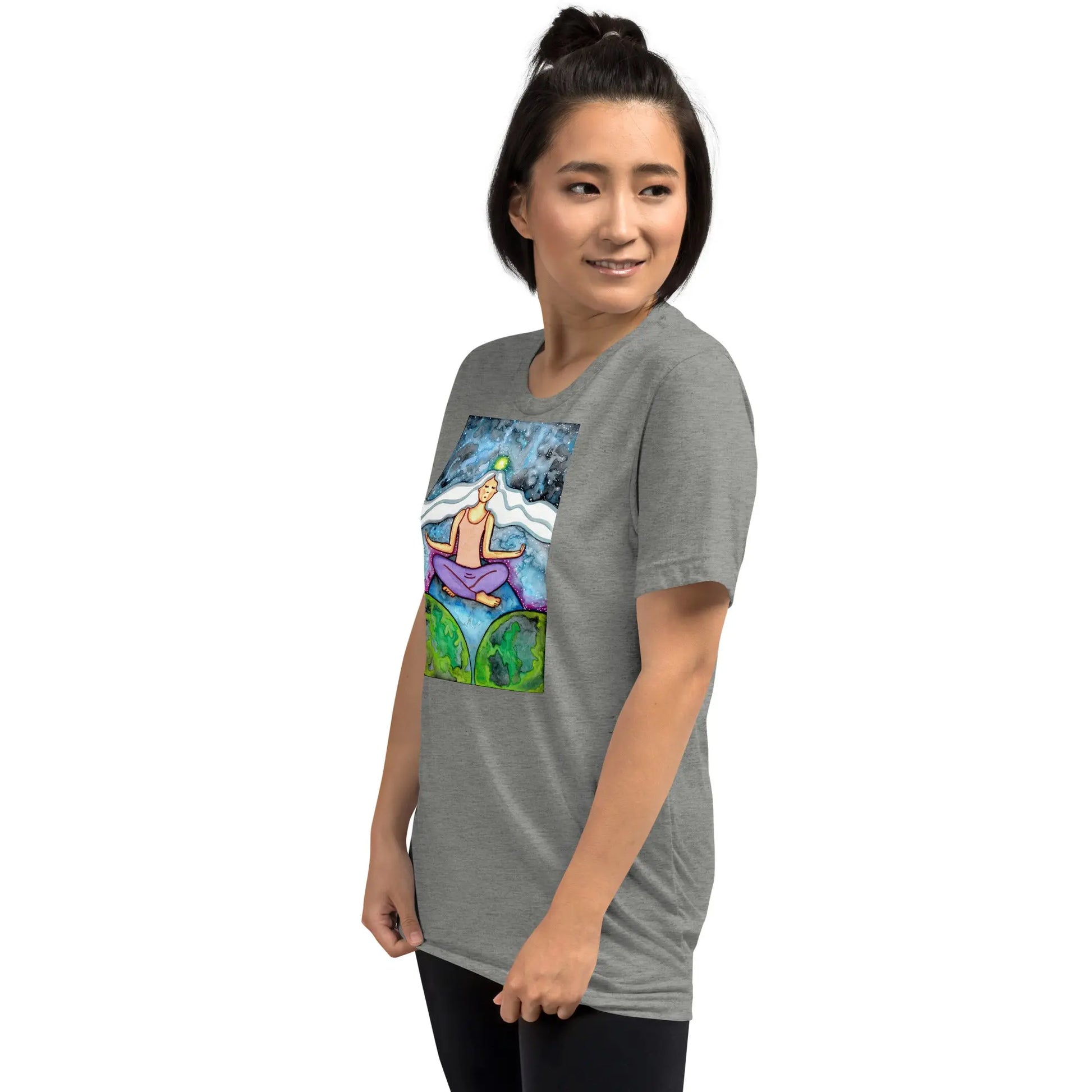 Unisex Tri-Blend T-shirt (the crown chakra)