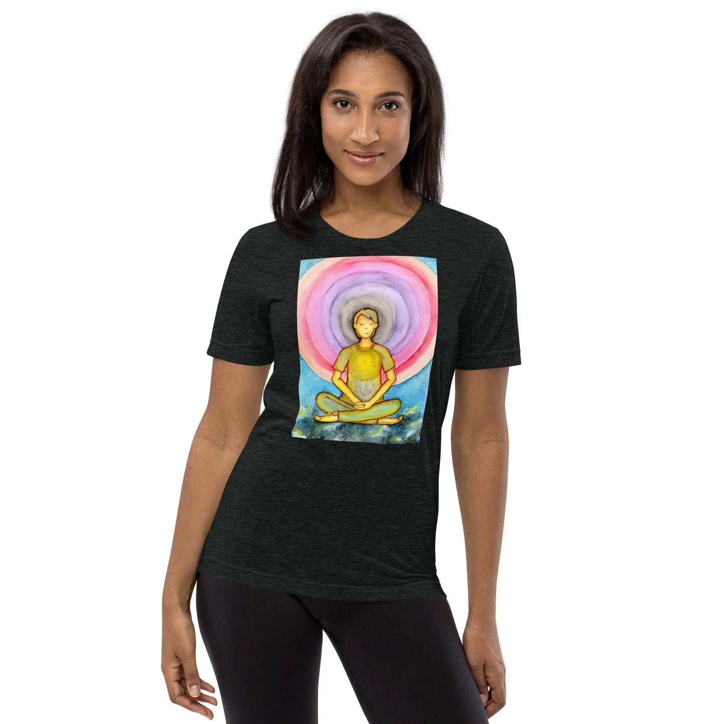 Unisex Tri-Blend T-shirt (the opening of the heart chakra)