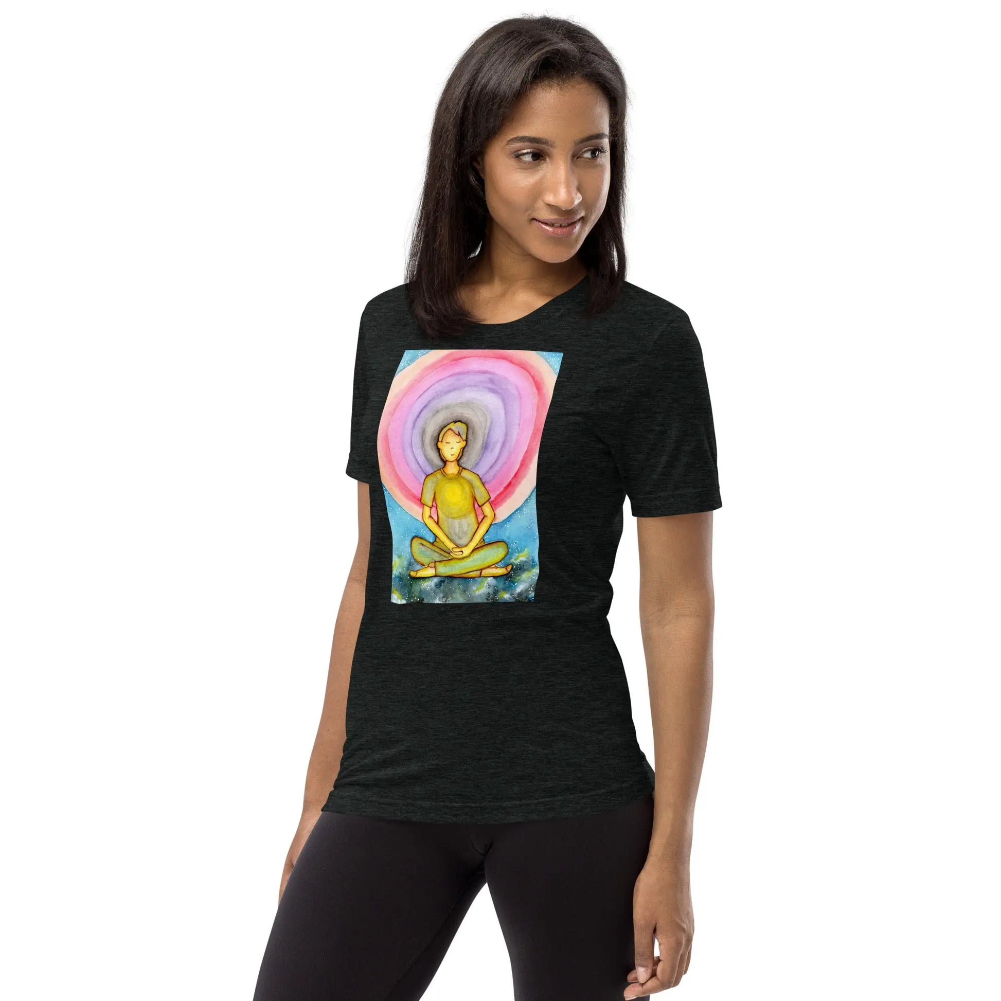 Unisex Tri-Blend T-shirt (the opening of the heart chakra)