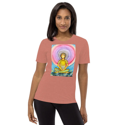 Unisex Tri-Blend T-shirt (the opening of the heart chakra)