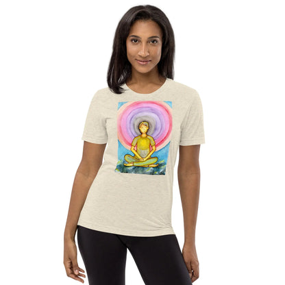 Unisex Tri-Blend T-shirt (the opening of the heart chakra)