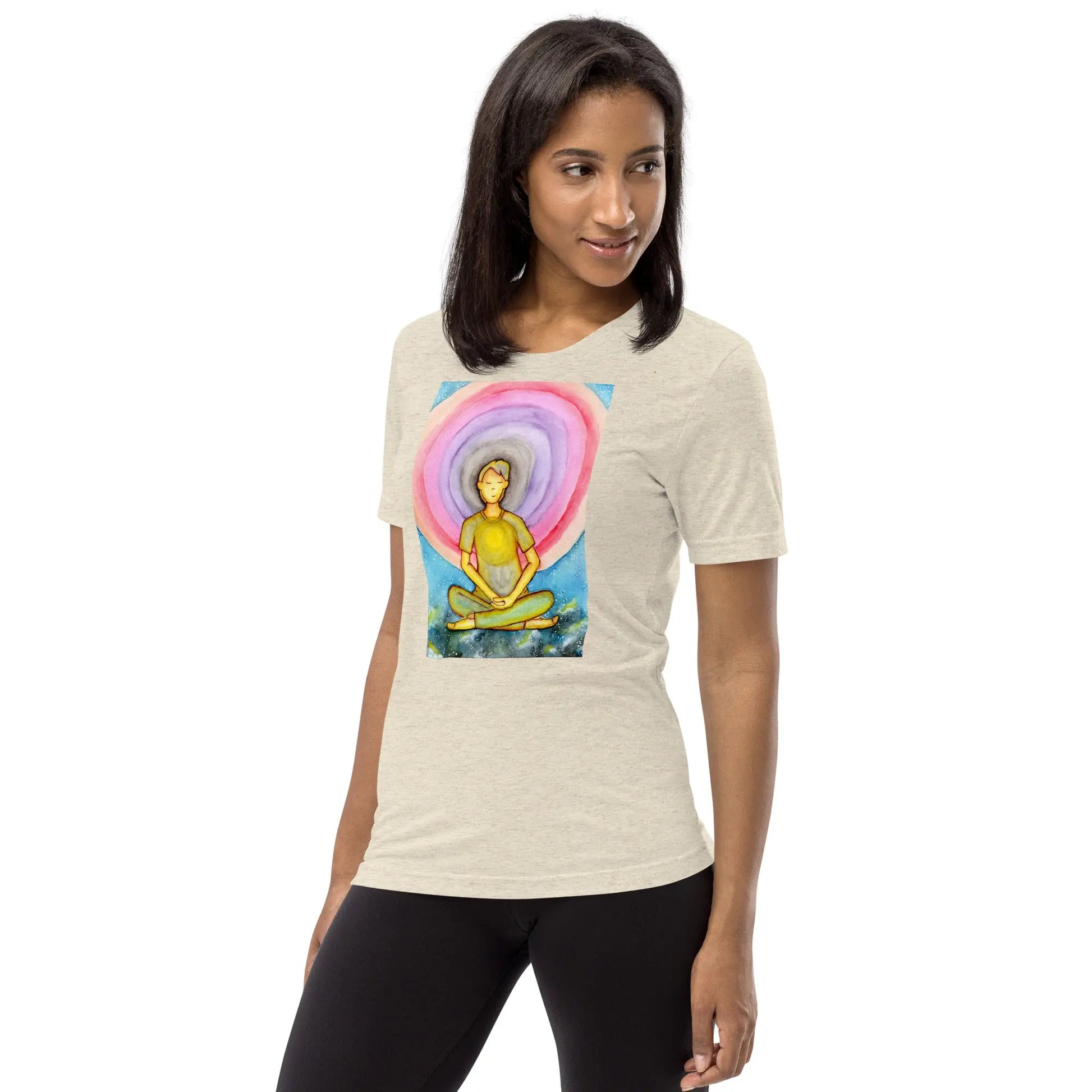 Unisex Tri-Blend T-shirt (the opening of the heart chakra)