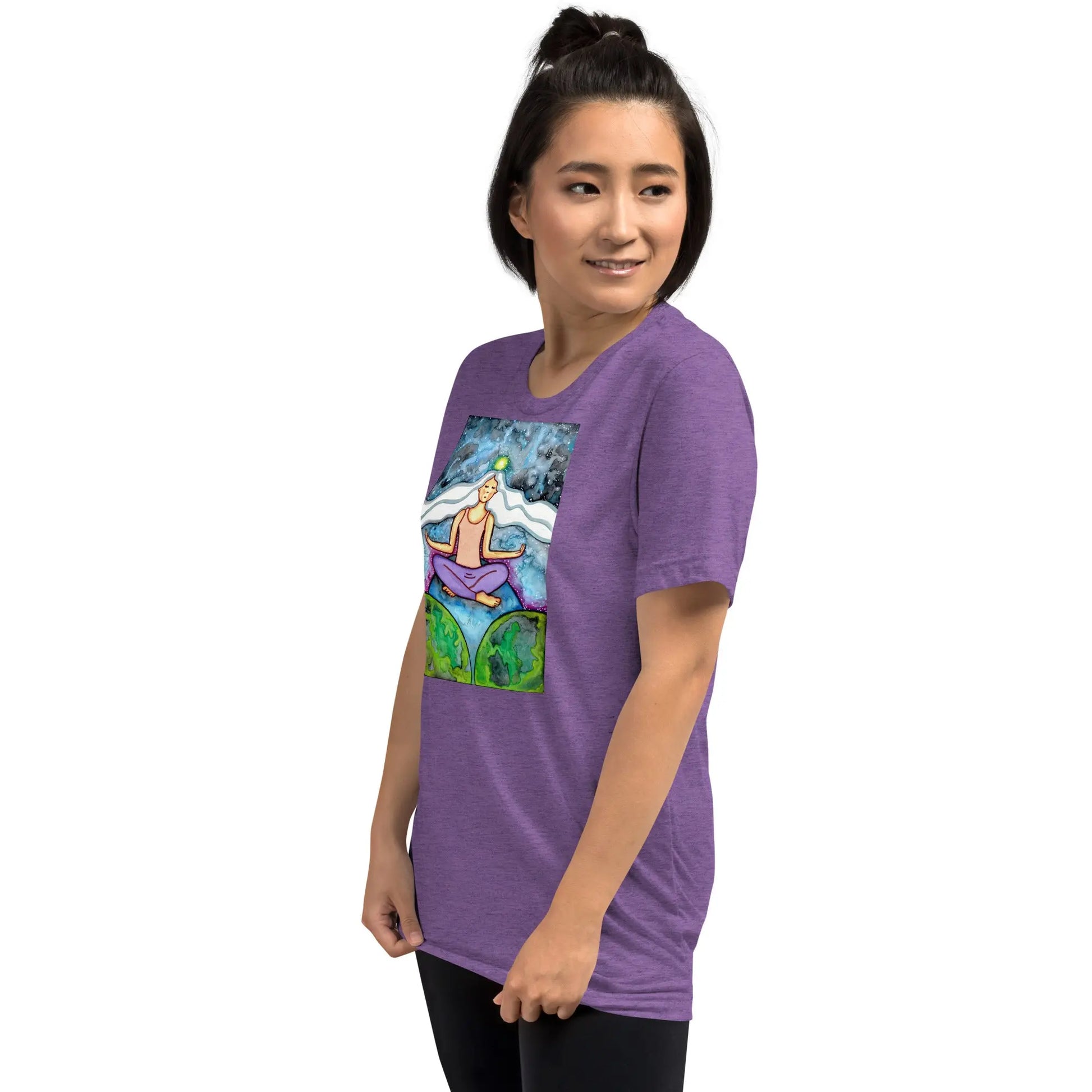 Unisex Tri-Blend T-shirt (the crown chakra)