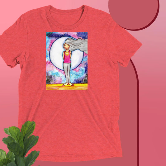 Unisex Tri-Blend T-shirt (the heart chakra)