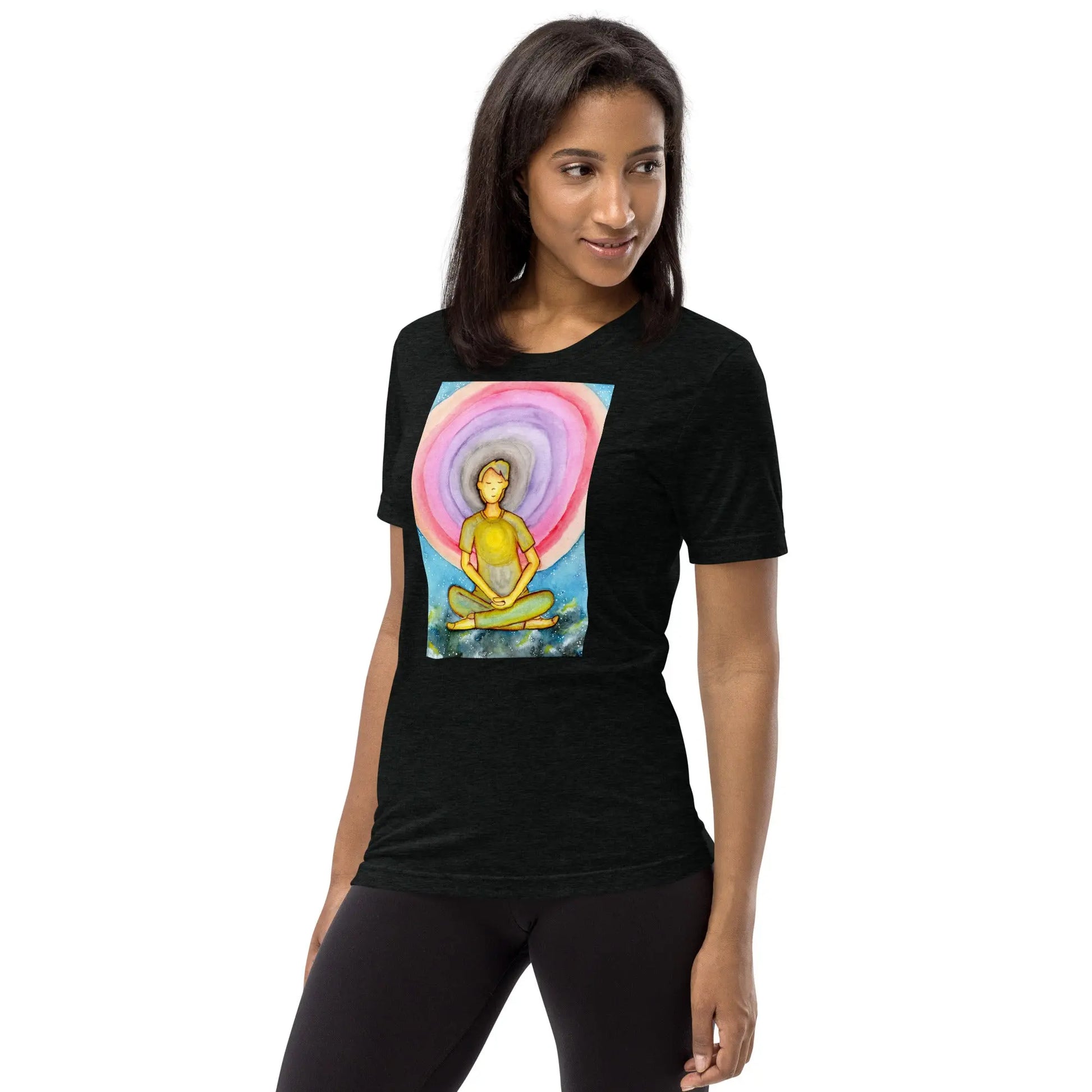 Unisex Tri-Blend T-shirt (the opening of the heart chakra)