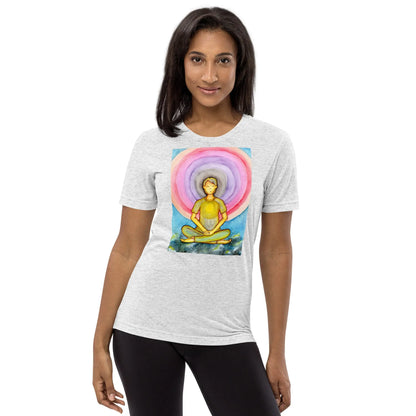 Unisex Tri-Blend T-shirt (the opening of the heart chakra)