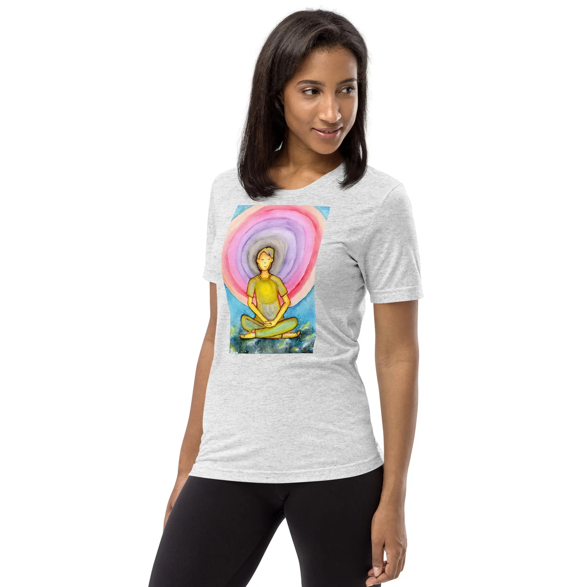 Unisex Tri-Blend T-shirt (the opening of the heart chakra)