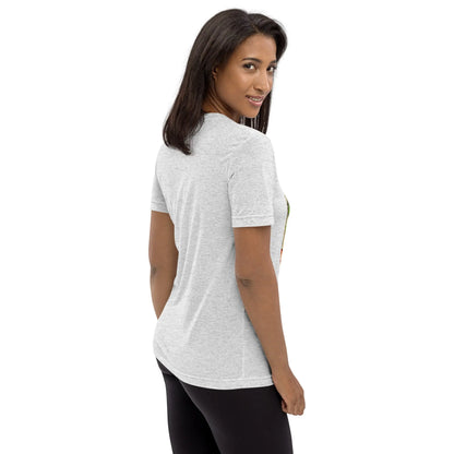 Unisex Tri-Blend T-shirt (meditating on a still flame)