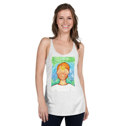 Women's Racerback Tank Top (the brow chakra)