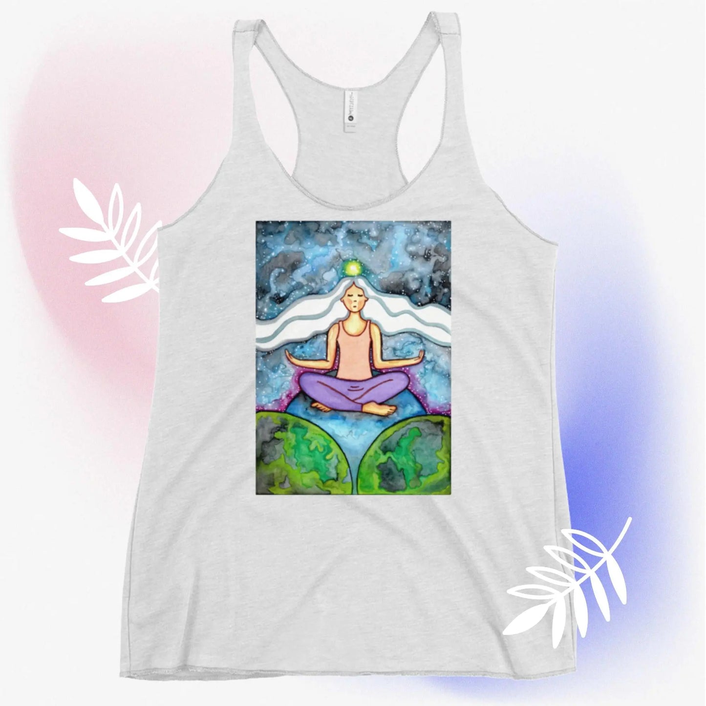 Women's Racerback Tank Top (the crown chakra)