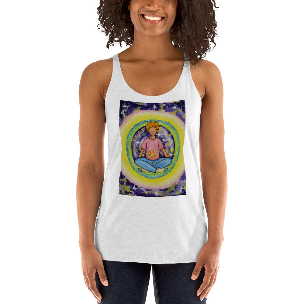 Women's Racerback Tank Top (the solar plexus chakra)