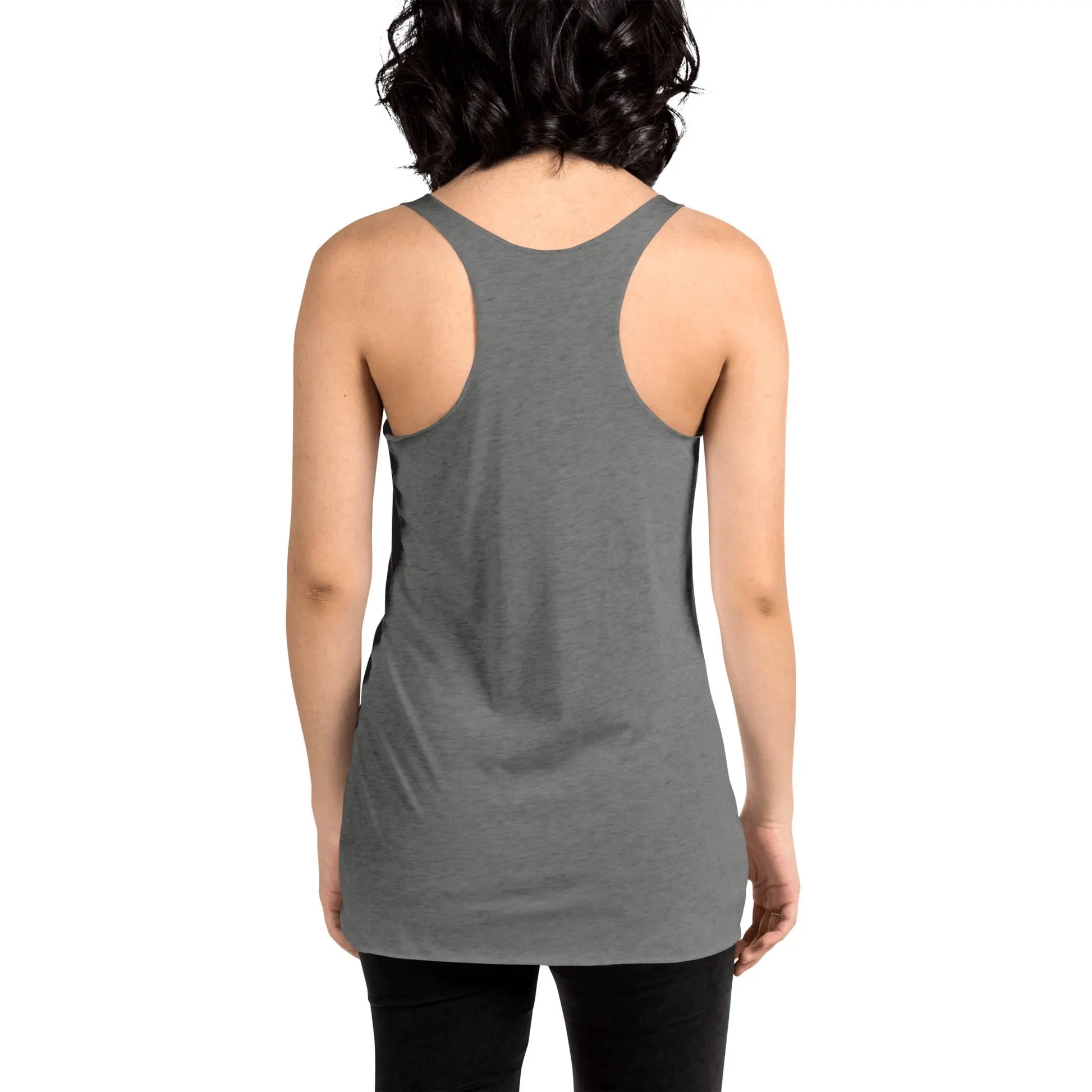 Women's Racerback Tank Top (meditating on the moon)