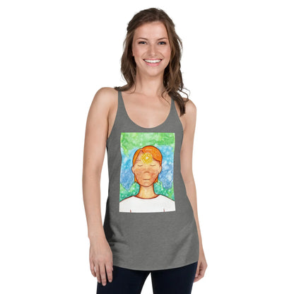 Women's Racerback Tank Top (the brow chakra)