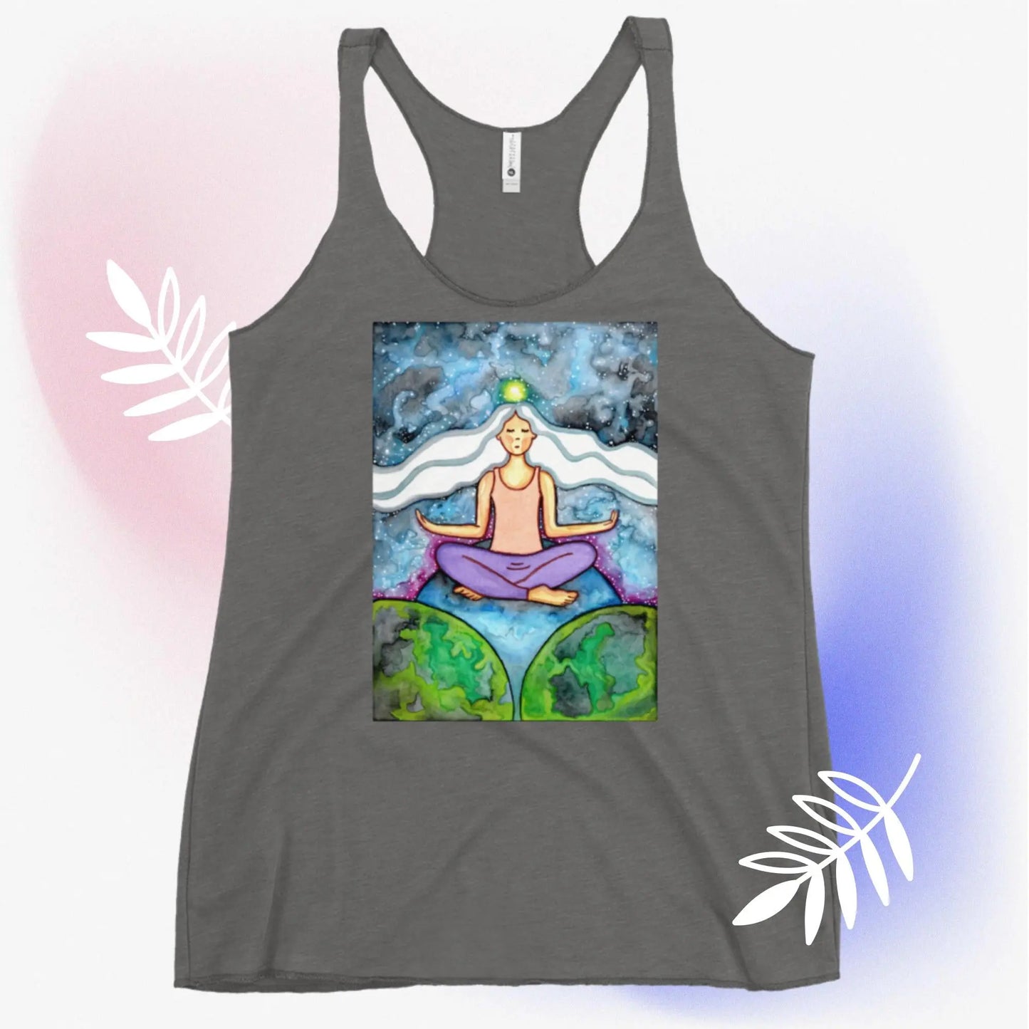 Women's Racerback Tank Top (the crown chakra)
