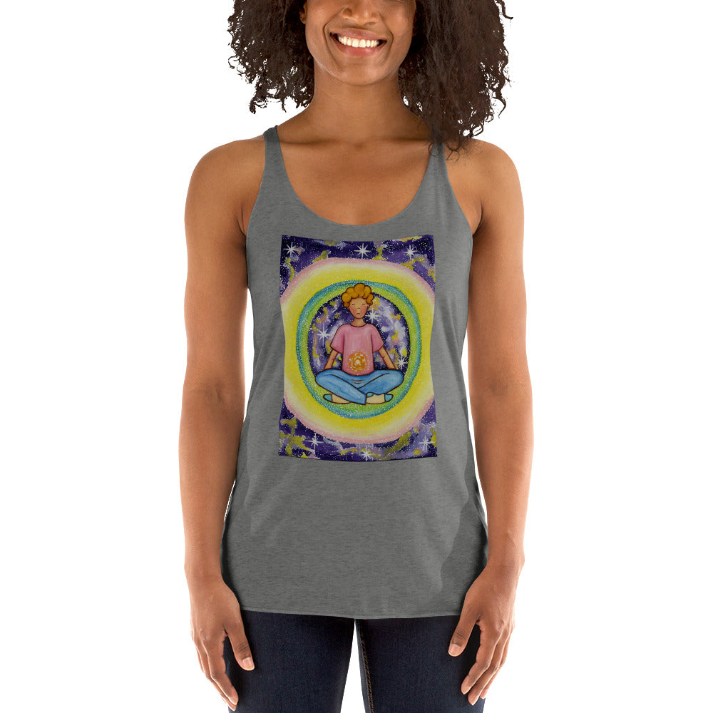 Women's Racerback Tank Top (the solar plexus chakra)