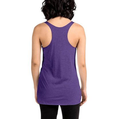 Women's Racerback Tank Top (meditating on the moon)