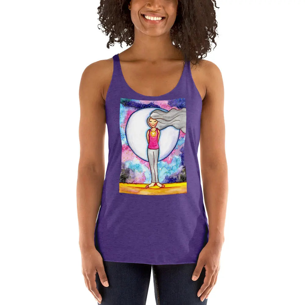 Women's Racerback Tank Top (the heart chakra)