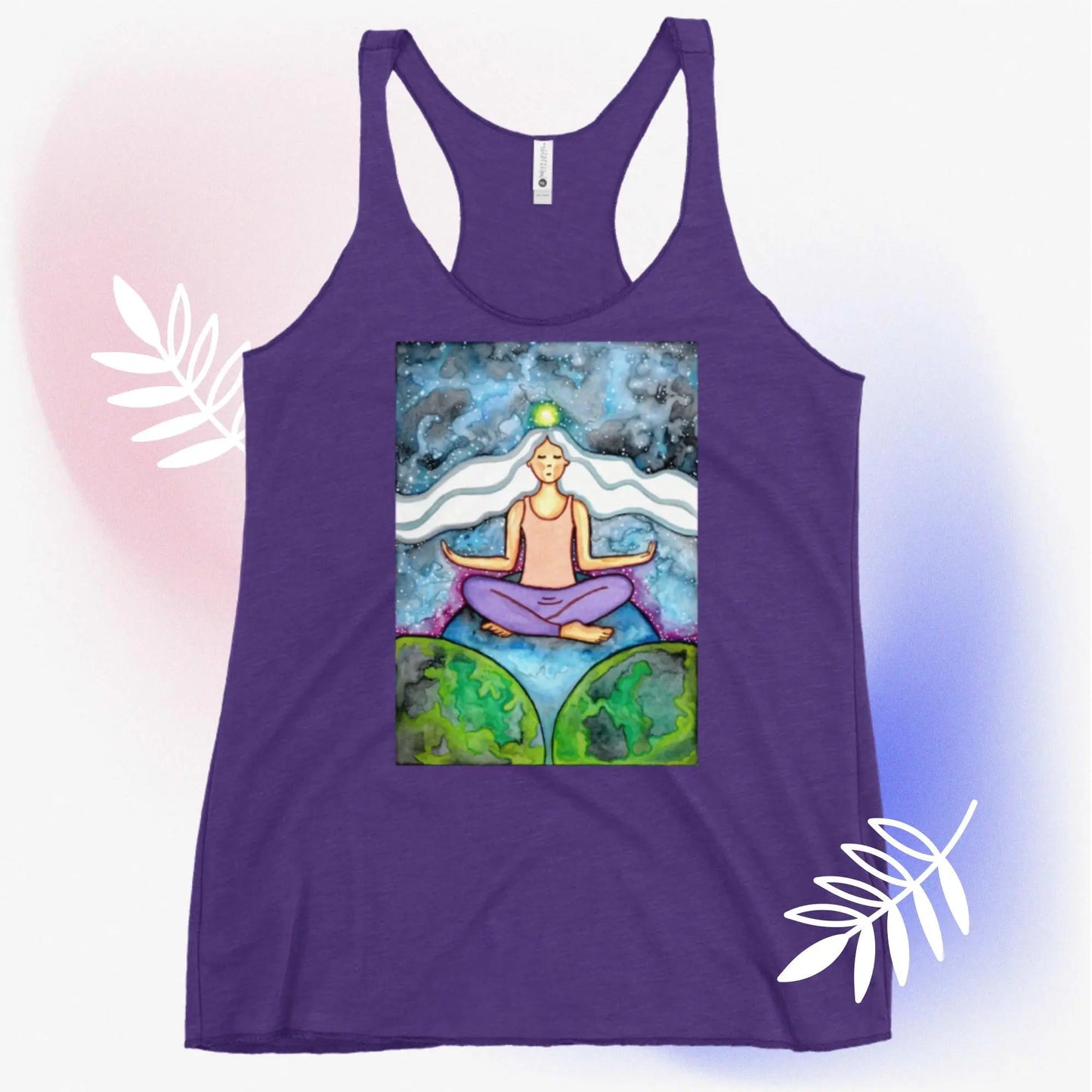 Women's Racerback Tank Top (the crown chakra)
