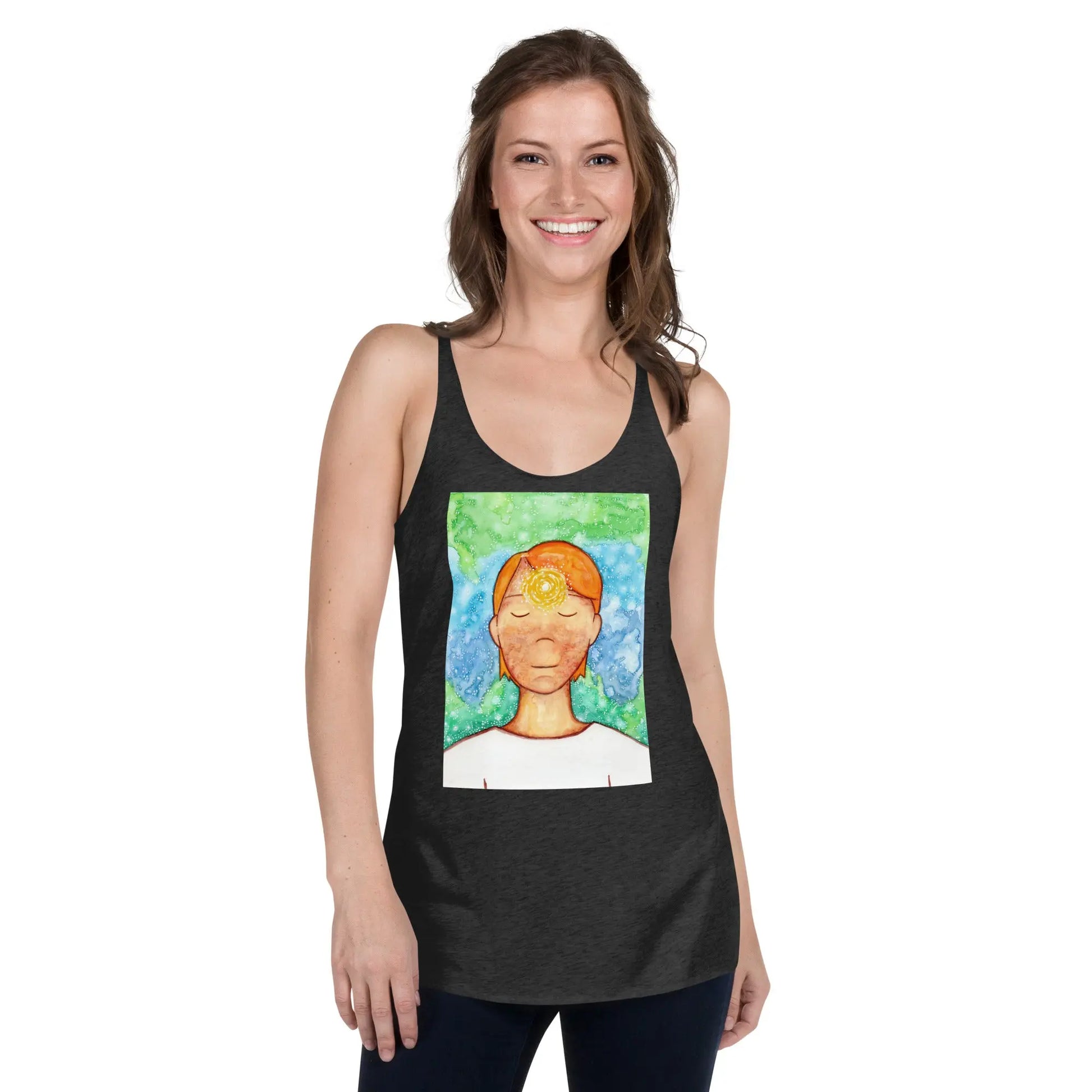 Women's Racerback Tank Top (the brow chakra)