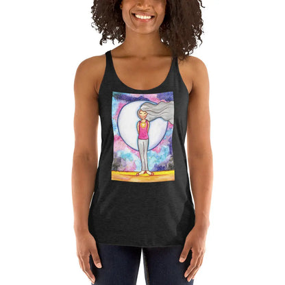 Women's Racerback Tank Top (the heart chakra)