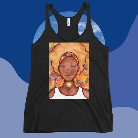 Women's Racerback Tank Top (the throat chakra)
