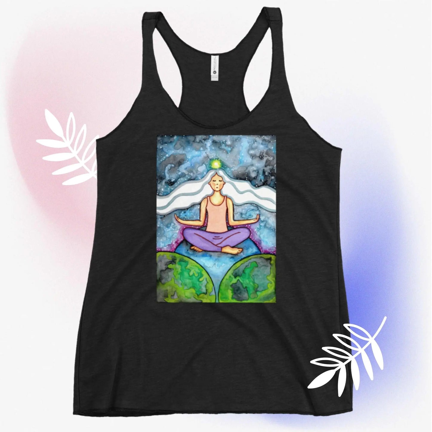 Women's Racerback Tank Top (the crown chakra)