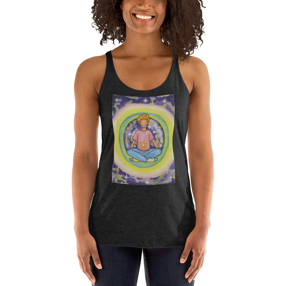 Women's Racerback Tank Top (the solar plexus chakra)