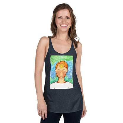 Women's Racerback Tank Top (the brow chakra)