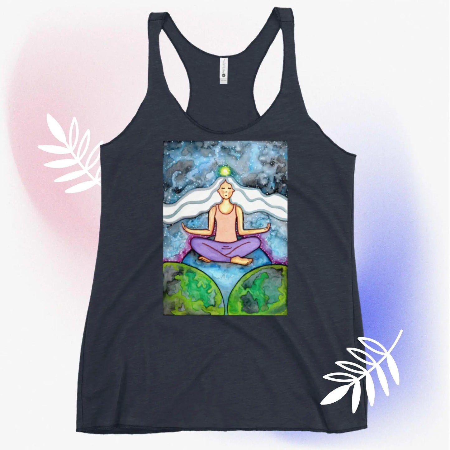 Women's Racerback Tank Top (the crown chakra)