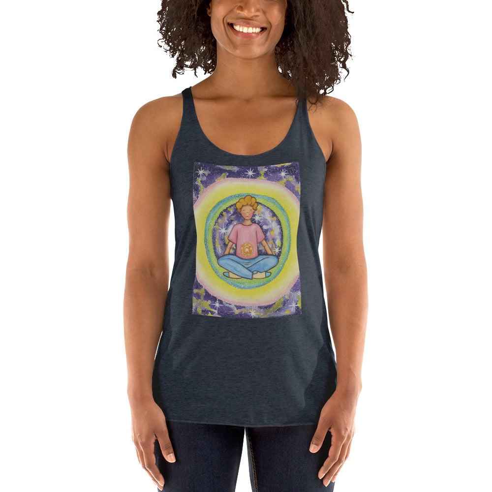 Women's Racerback Tank Top (the solar plexus chakra)