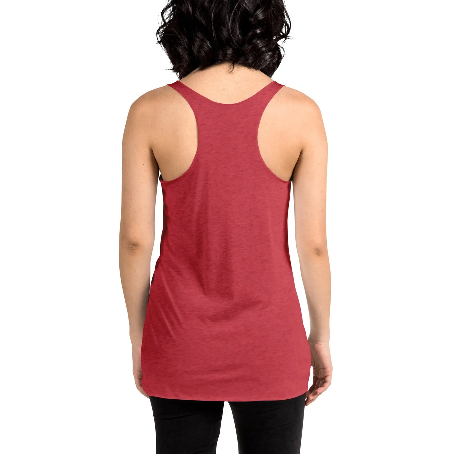 Women's Racerback Tank Top (meditating on the moon)