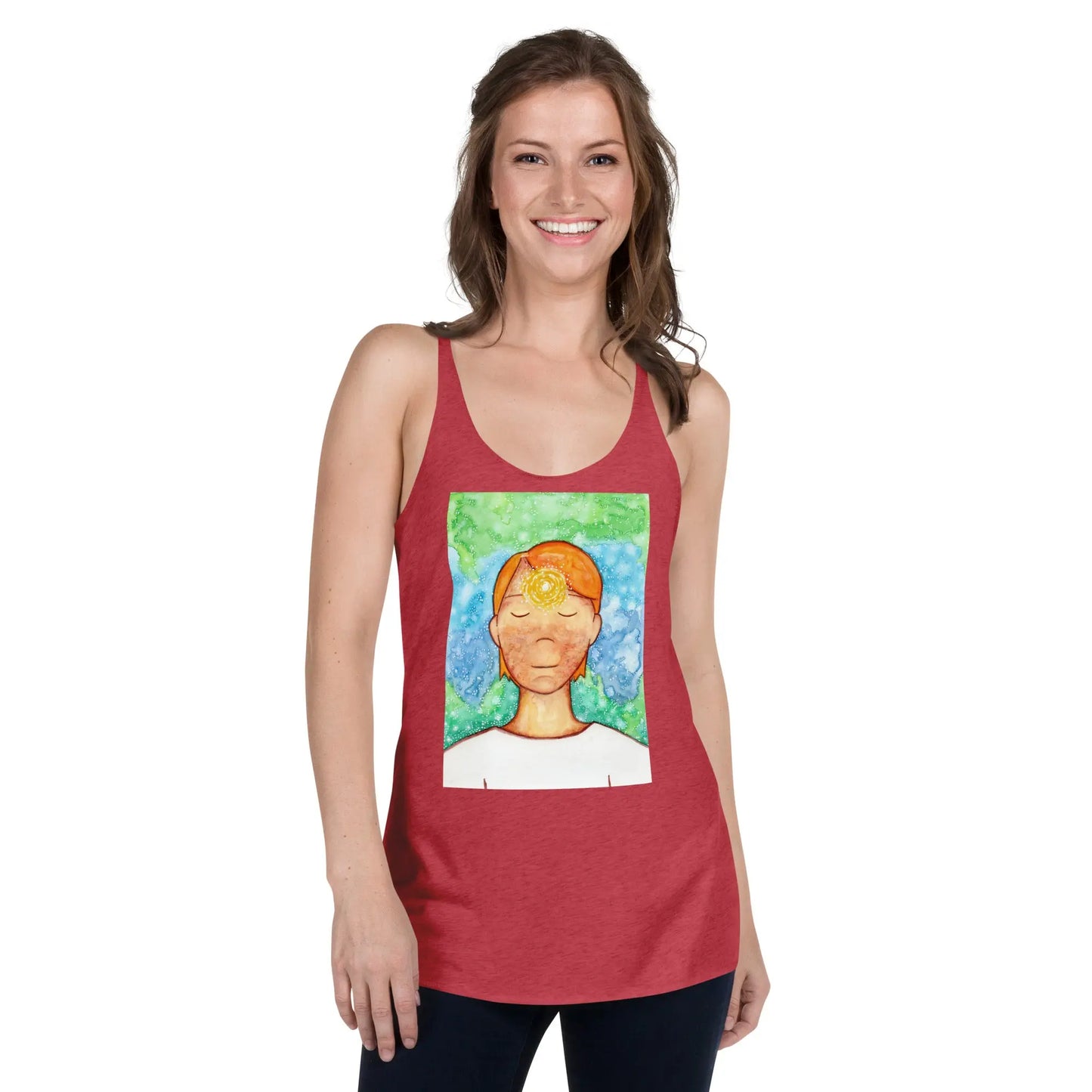 Women's Racerback Tank Top (the brow chakra)