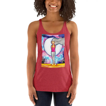Women's Racerback Tank Top (the heart chakra)