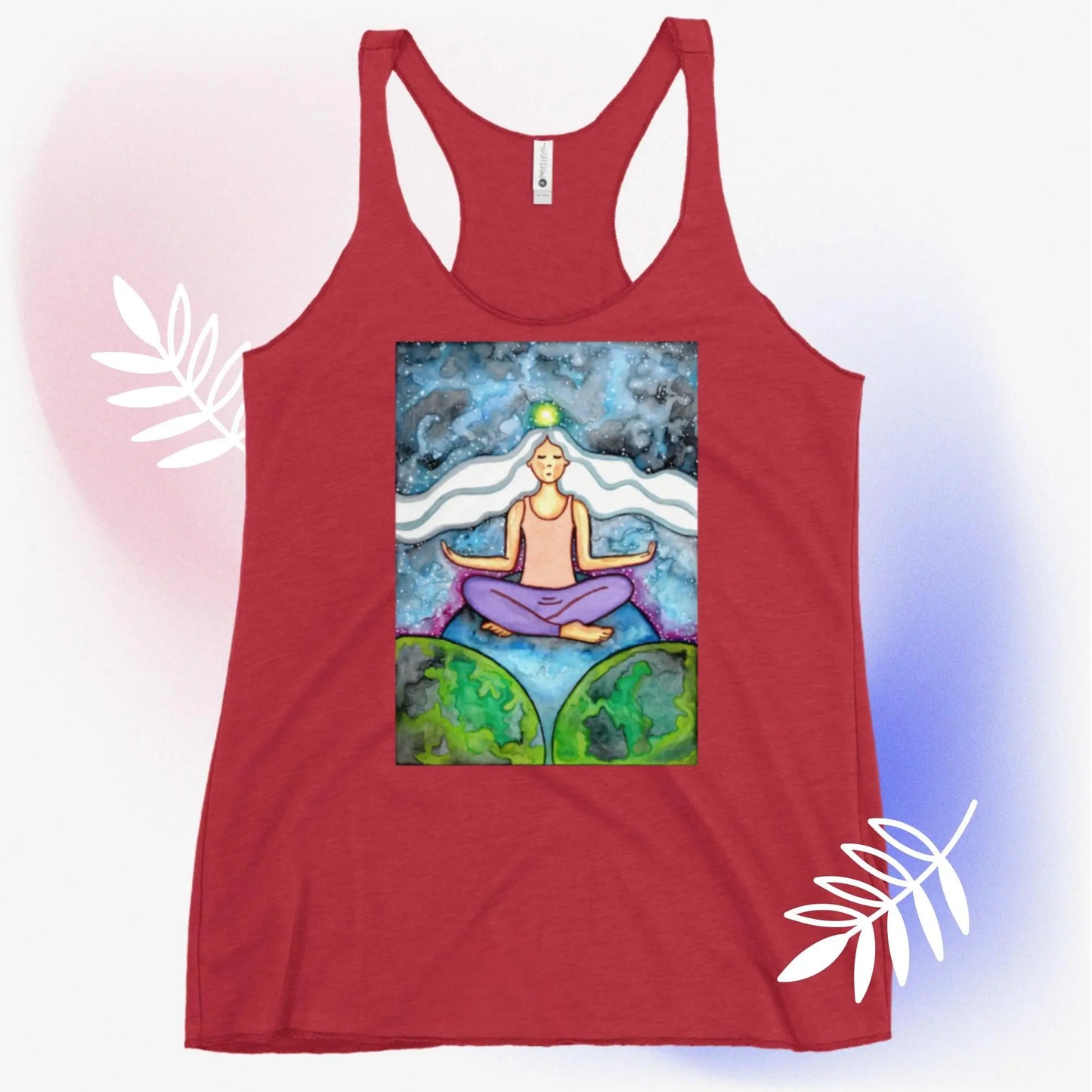 Women's Racerback Tank Top (the crown chakra)