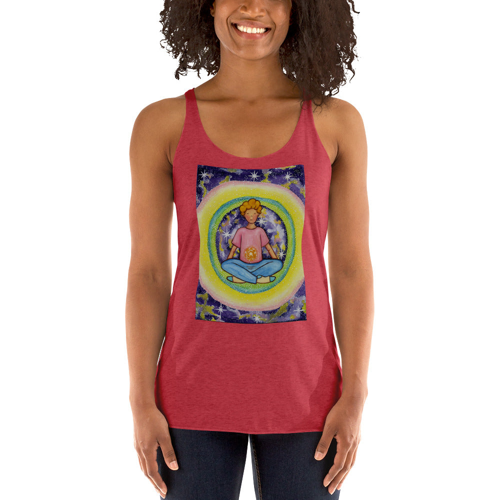 Women's Racerback Tank Top (the solar plexus chakra)
