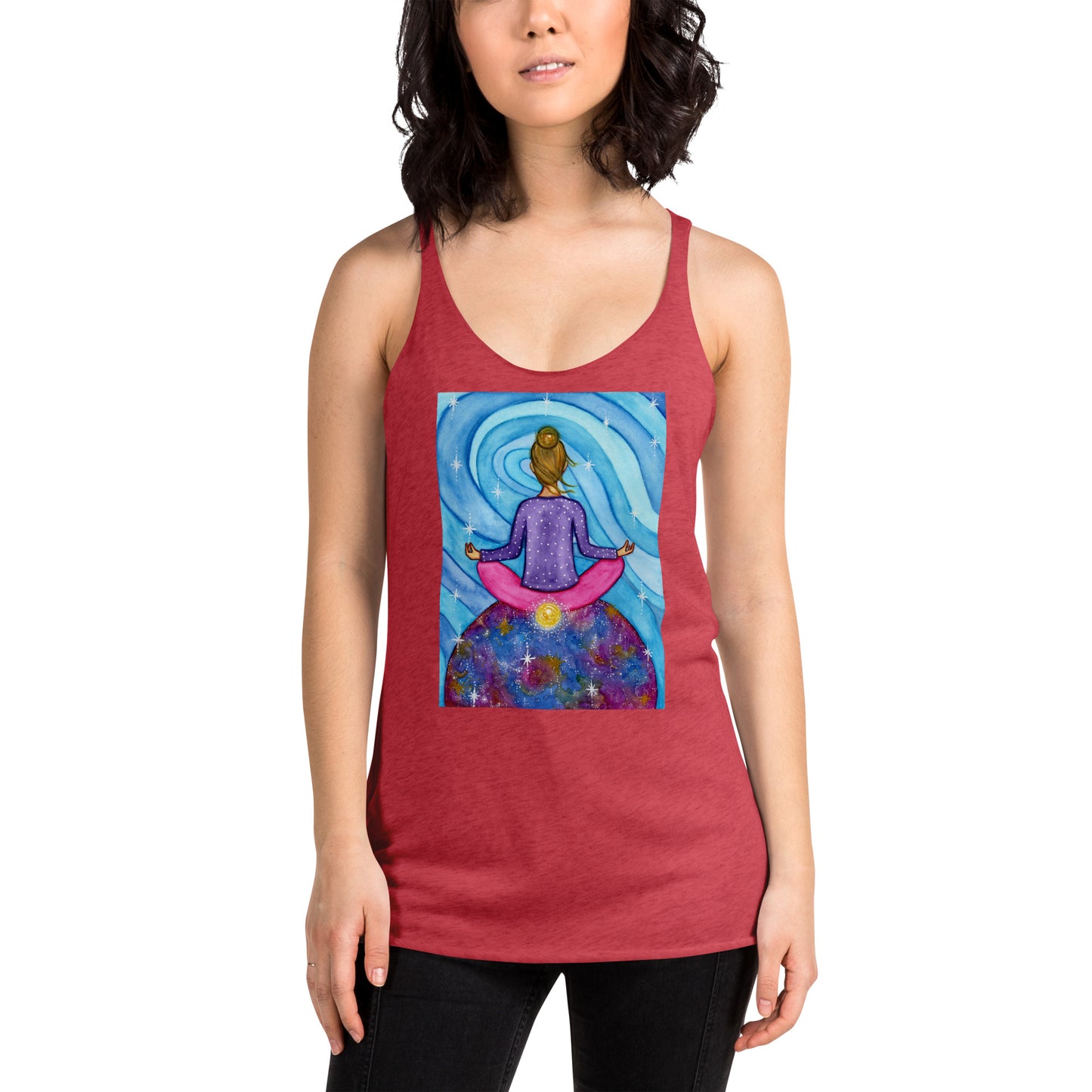 Women's Racerback Tank Top (the root chakra)