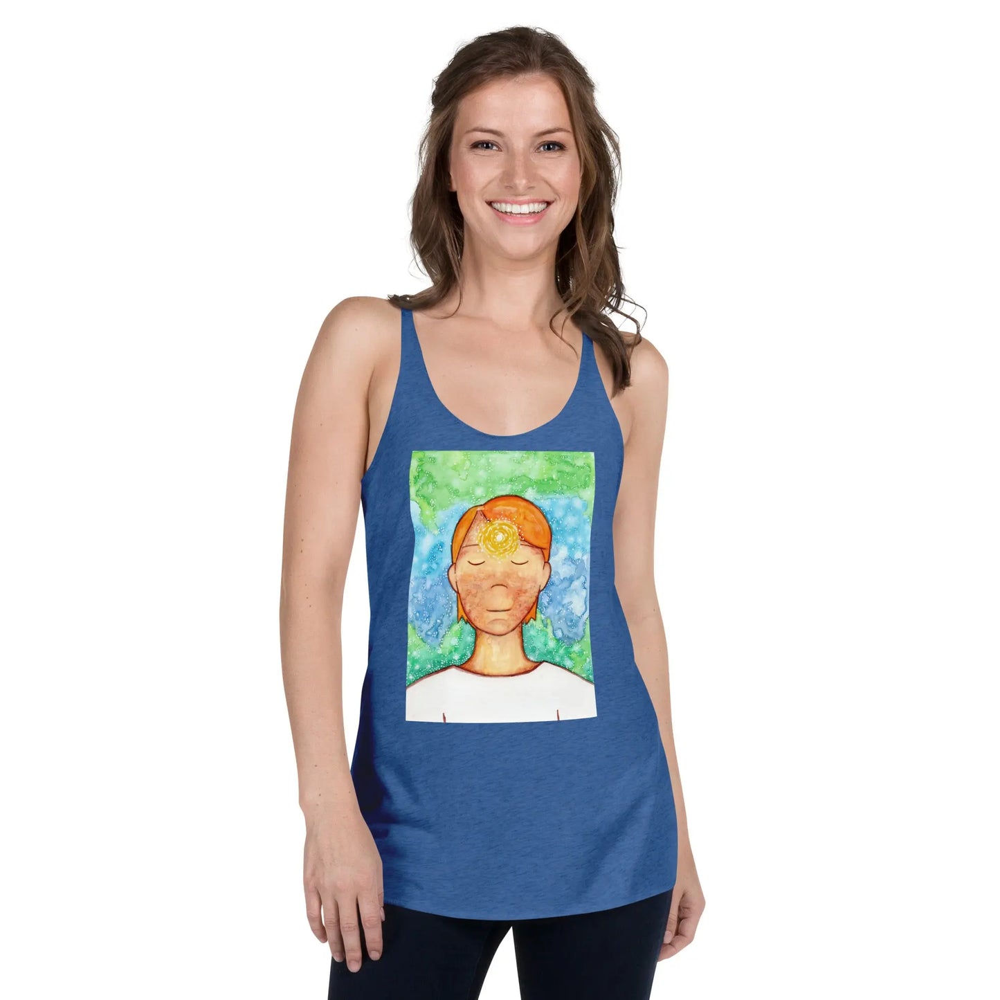 Women's Racerback Tank Top (the brow chakra)
