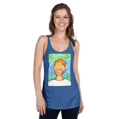 Women's Racerback Tank Top (the brow chakra)