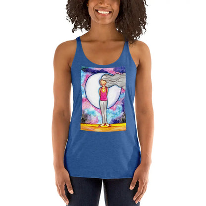 Women's Racerback Tank Top (the heart chakra)