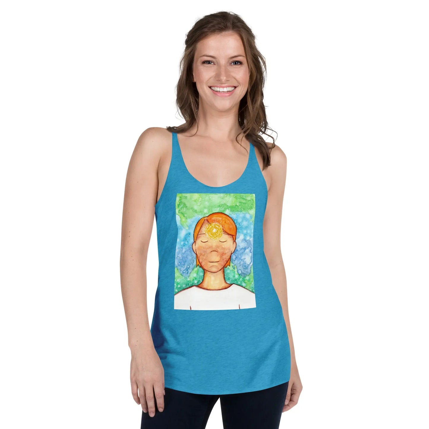 Women's Racerback Tank Top (the brow chakra)