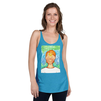 Women's Racerback Tank Top (the brow chakra)