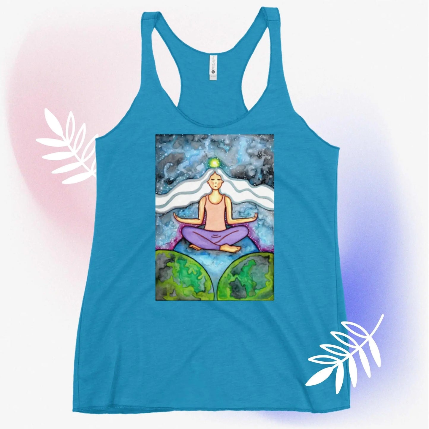 Women's Racerback Tank Top (the crown chakra)