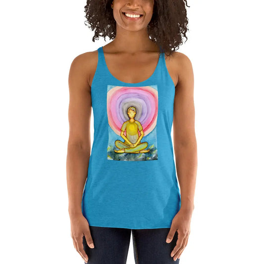 Women's Racerback Tank Top (the opening of the heart chakra)
