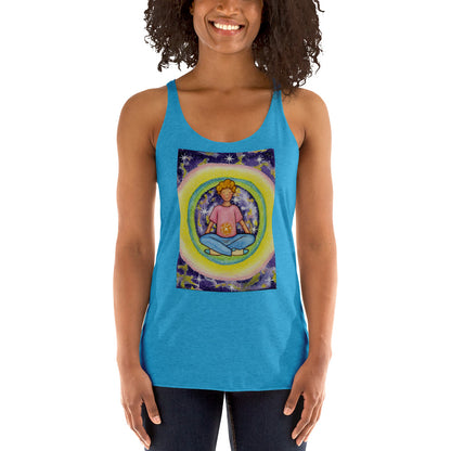 Women's Racerback Tank Top (the solar plexus chakra)