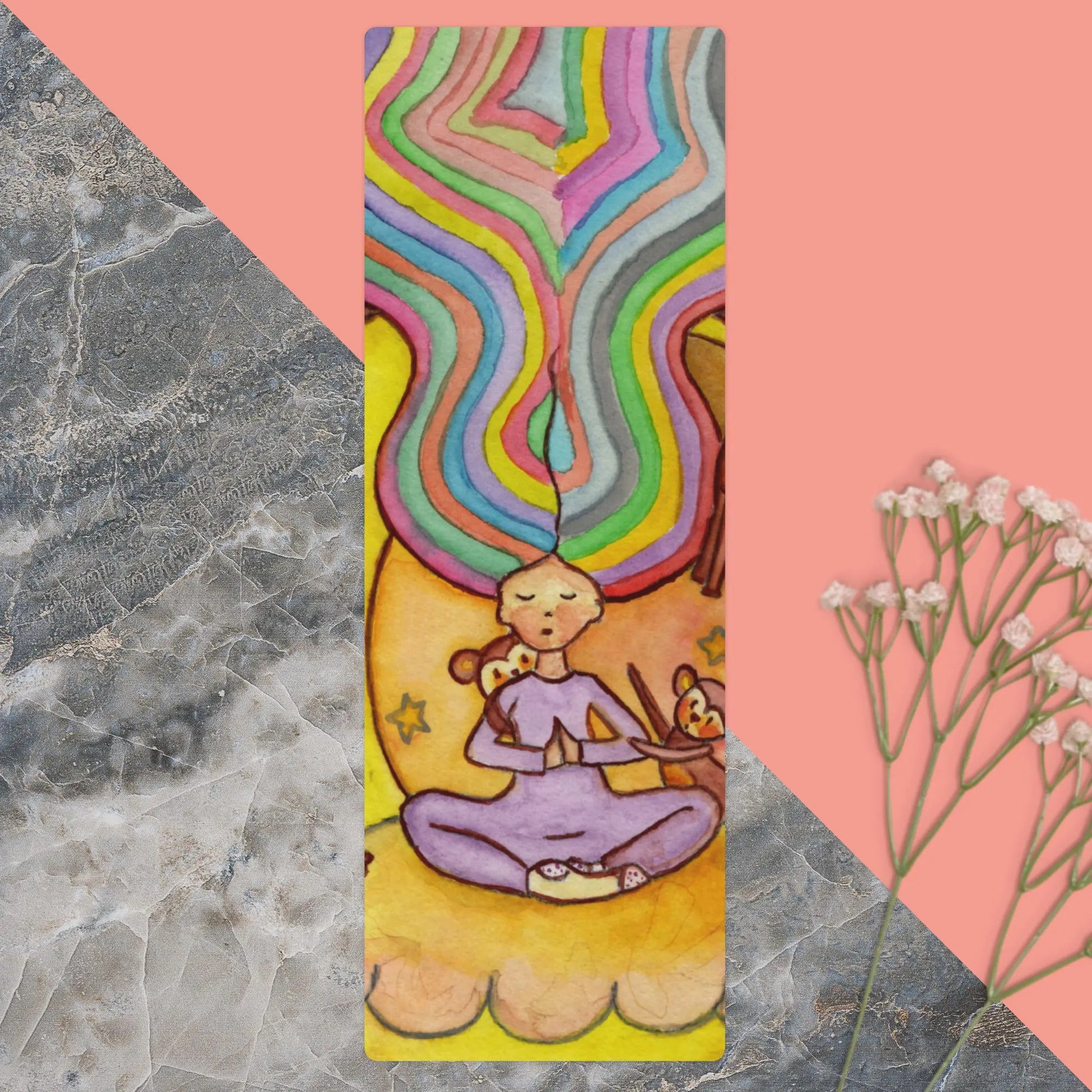 Yoga Mat (calming the monkey mind through meditation)