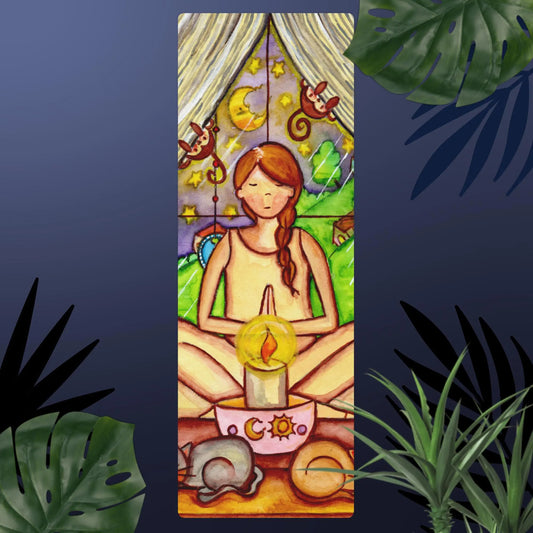 Yoga Mat (meditating on a still flame)